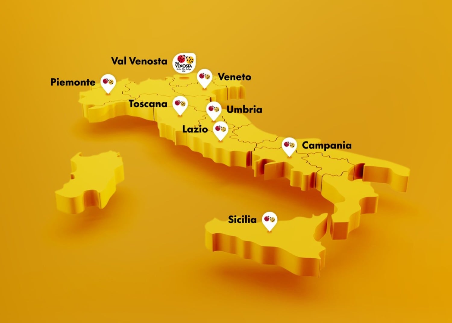 Entdecke die Etappen durch Italien 2