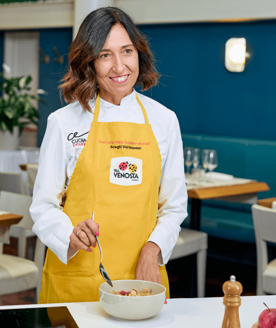 Cremesuppe aus Gala Äpfeln und toskanischen Kichererbsen