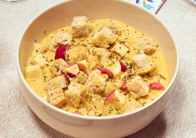 Vellutata di Mela Gala BIO Val Venosta <br> e Ceci Toscani