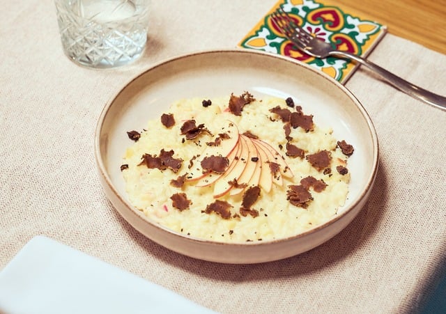 Risotto alla Pinova Val Venosta con tartufo d’Alba