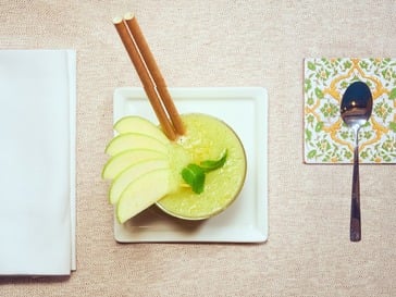 Sorbetto di mela Golden Delicious Val Venosta e limone campano