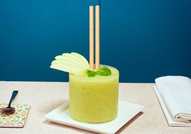 Sorbet aus Vinschger Golden Delicious Äpfeln und Zitronen aus Kampanien