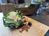 Involtini di carta di riso con cavolfiore della Val Venosta