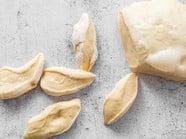 Buchteln ripieni di mele Fuji Val Venosta con salsa alla vaniglia