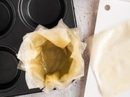 Cestini di pasta fillo con mele Red Delicious e salmone