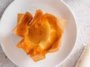 Filoteig-Körbchen mit Red Delicious Äpfeln und Lachs